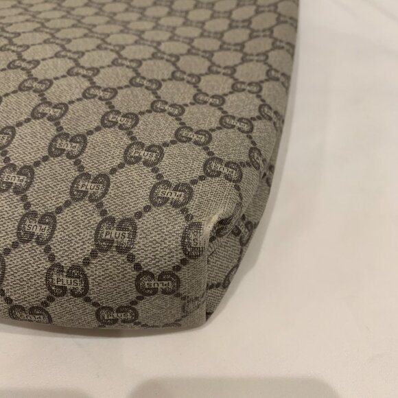 Gucci Brown GG Plus Tote w/ Pouch Sku#83976 - Picture 9 of 16